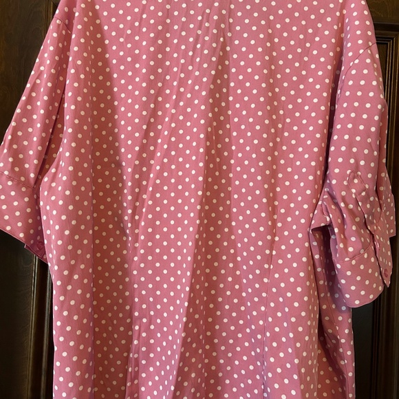 SUPER CUTED! DCC WOMAN - PINK & WHITE BLOUSE - 3X - Picture 2 of 2